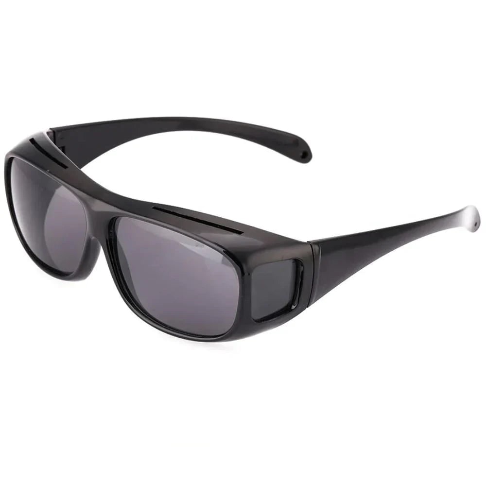 Night Driving Glasses with Anti-Glare Wrap-Around Design and Over-Glasses Fit - Image 7