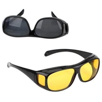 Night Driving Glasses with Anti-Glare Wrap-Around Design and Over-Glasses Fit - Image 8