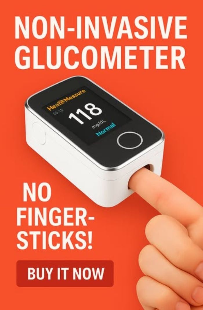 Non Invasive Glucometer Portable Fingertip Blood Glucose Monitor with Digital Display - Image 3