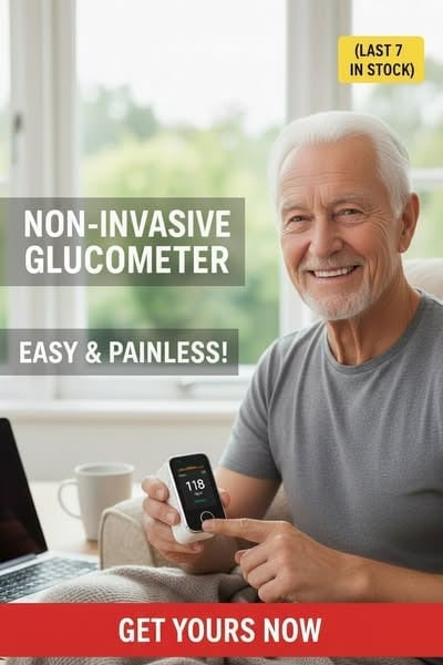 Non Invasive Glucometer Portable Fingertip Blood Glucose Monitor with Digital Display - Image 5