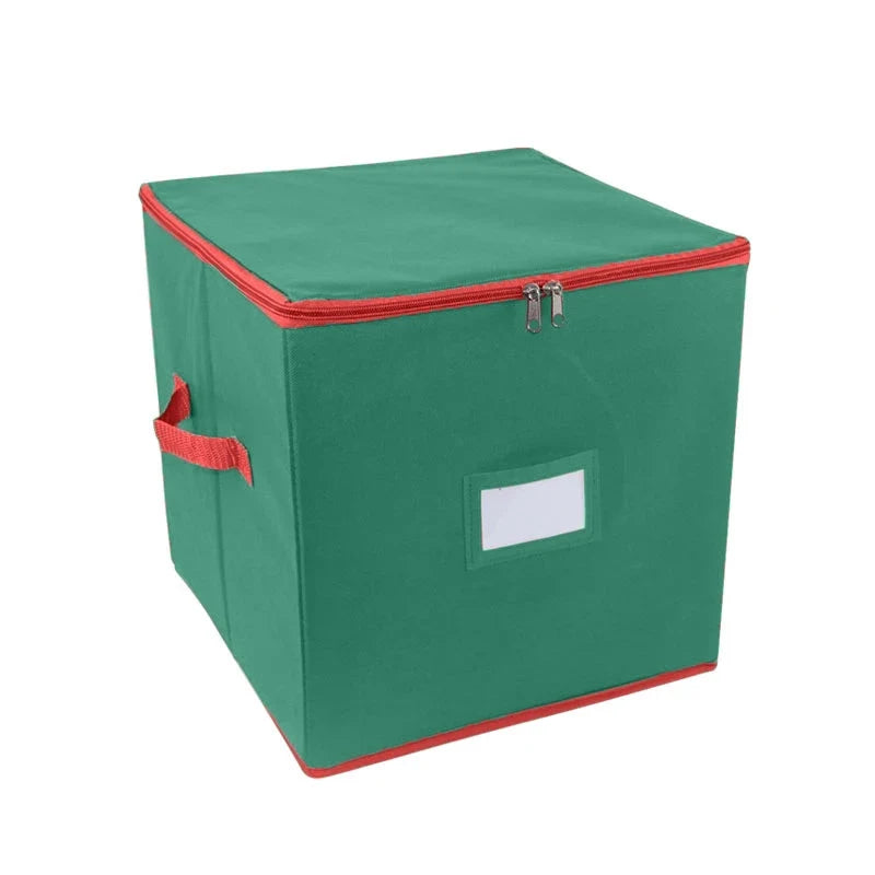 Ornament Storage Box with Dividers Lid and Viewing Window for Christmas Decorations - Image 7