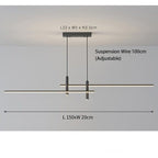 Lampada a sospensione LED lineare minimalista regolabile