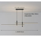 Lampada a sospensione LED lineare minimalista regolabile