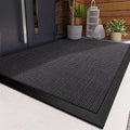Outdoor Doormat with Heavy Duty Rubber Border and Coiled PVC Loop Surface for Front Door Entrance - Image 4