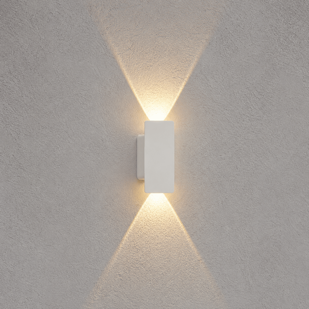 Outdoor Wall Sconce with LED Up Down Lighting and Modern Rectangular Design - Image 6