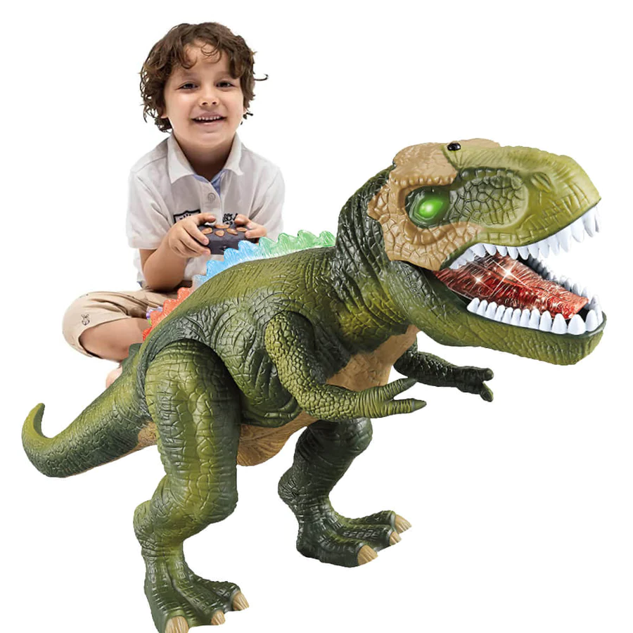 Giocattolo interattivo dinosauro con effetti sonori e LED