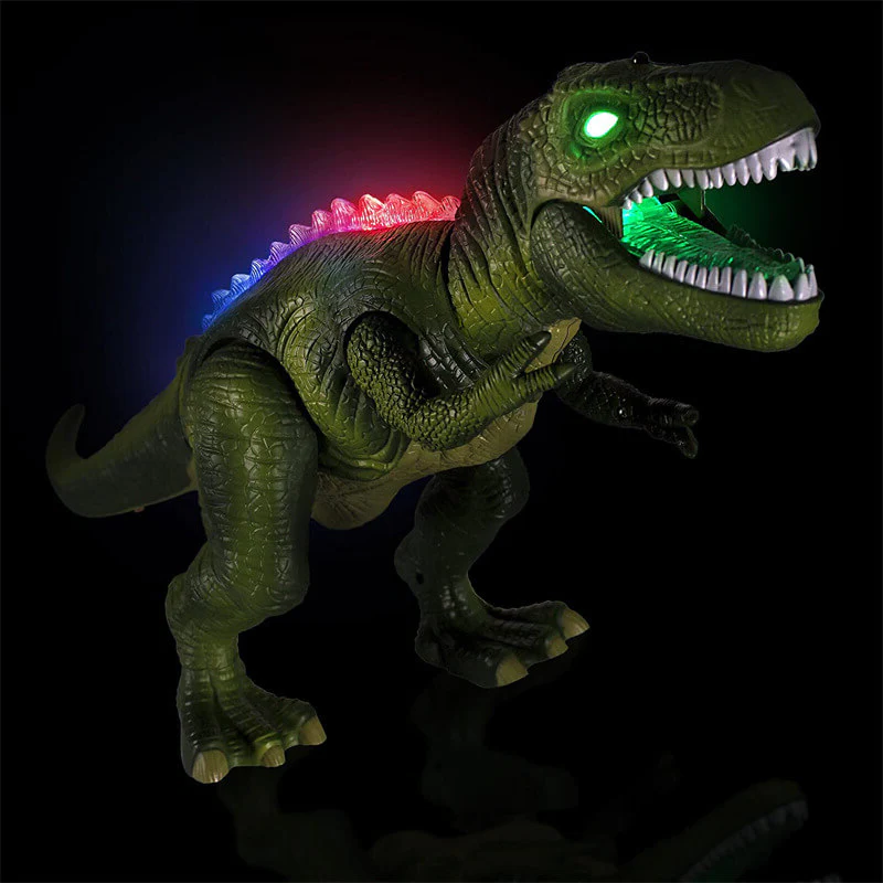 Giocattolo interattivo dinosauro con effetti sonori e LED