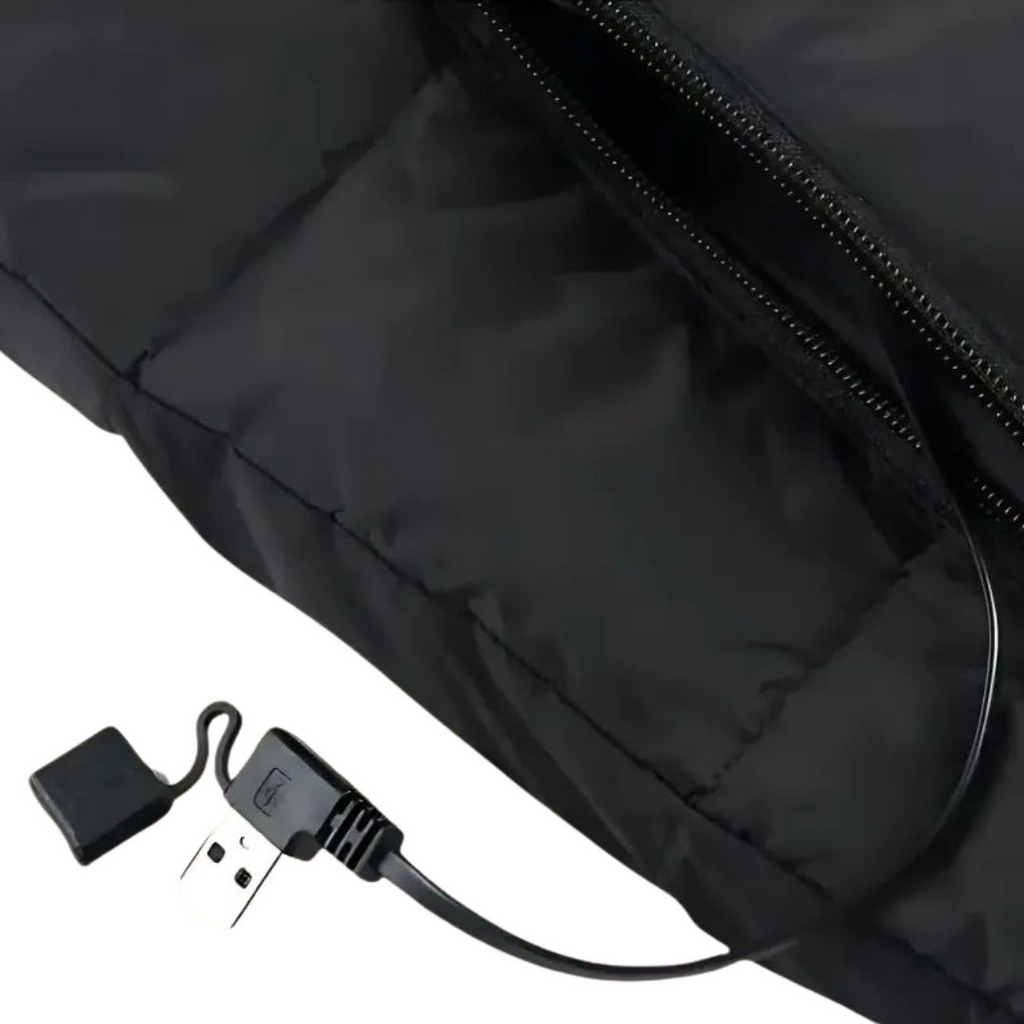 Stylowa kamizelka ogrzewaniem outdoorowa na chłodne dni