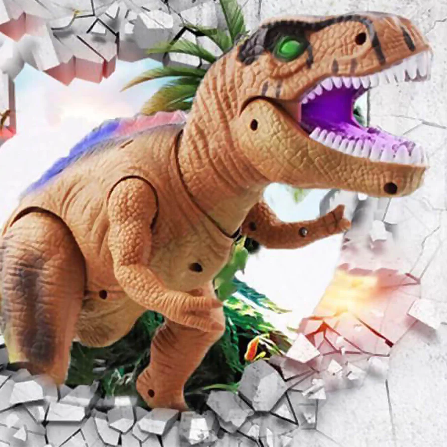 Giocattolo interattivo dinosauro con effetti sonori e LED