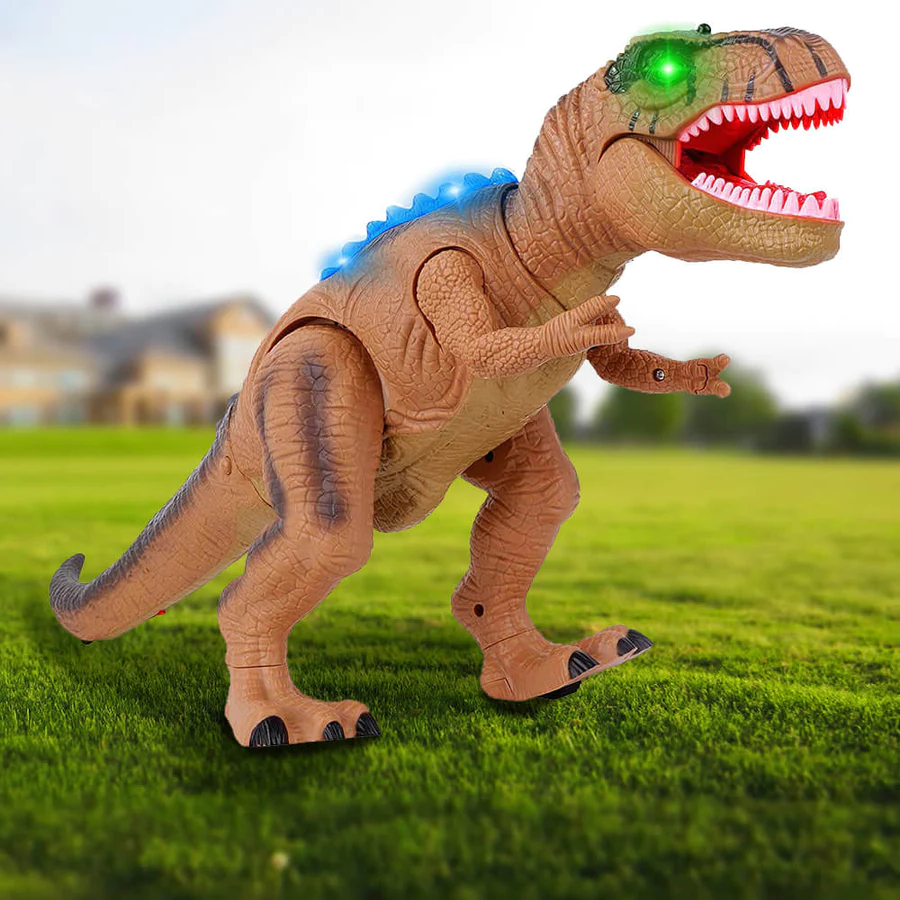 Giocattolo interattivo dinosauro con effetti sonori e LED
