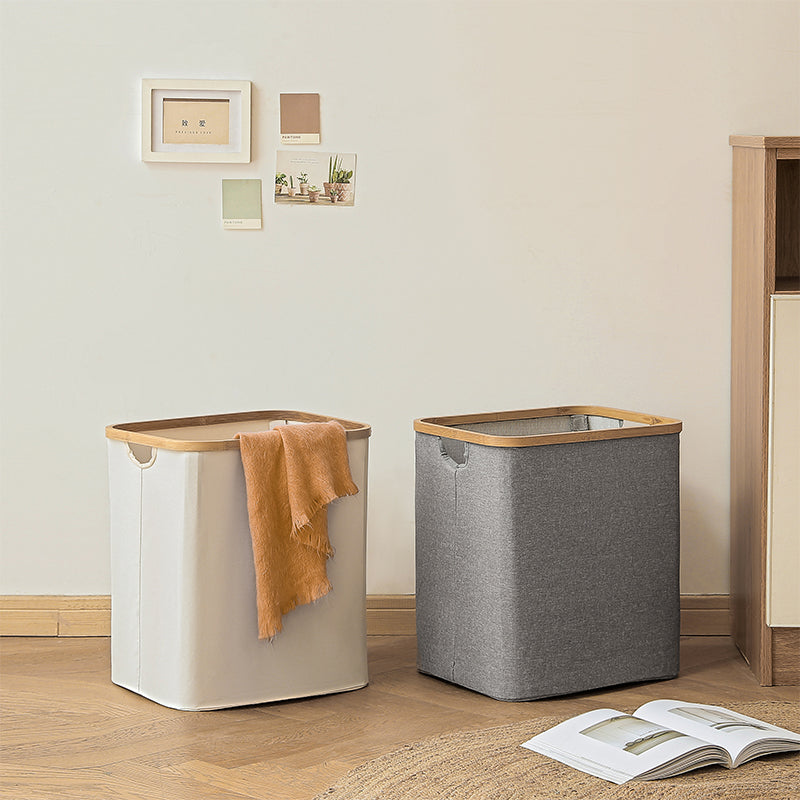 Pojemny składany kosz na pranie z tkaniny
