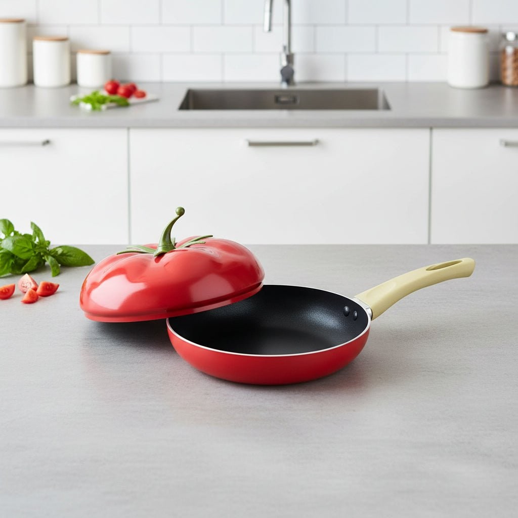 Patelnia z Pokrywką do Naleśników i Jajek Sadzonych Nieprzywierająca Aluminiowa Pancakes - Image 1
