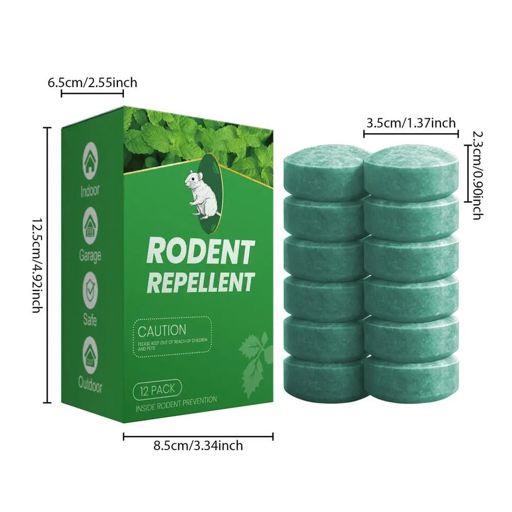 Peppermint Oil Mouse Repellent Tablets with Natural Rodent Deterrent Pet Safe 12 Pack - Image 7