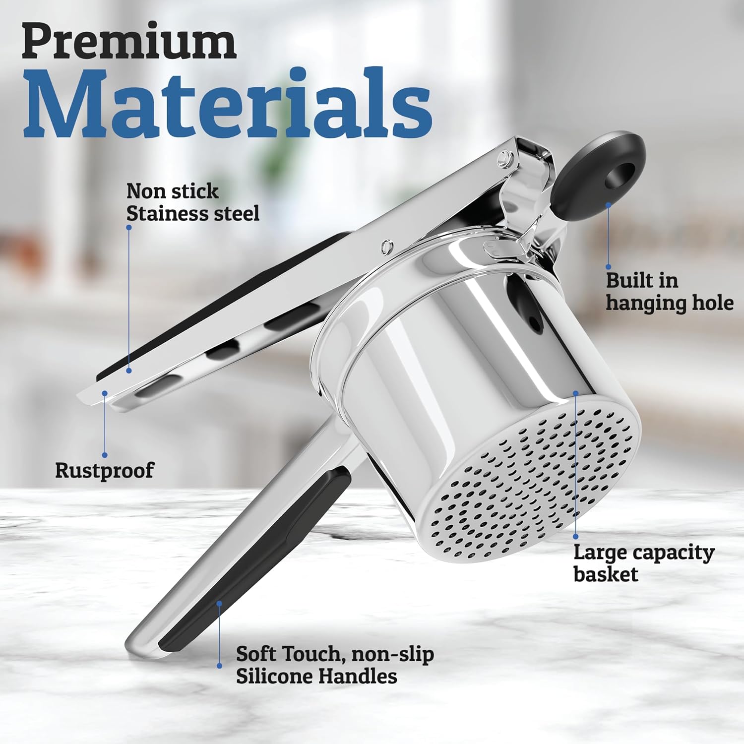 Rewolucyjny tłuczek do ziemniaków do dużych obciążeń