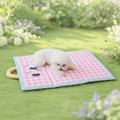 Dog Cooling Mat with Foldable Design and Carrying Handle for Pets