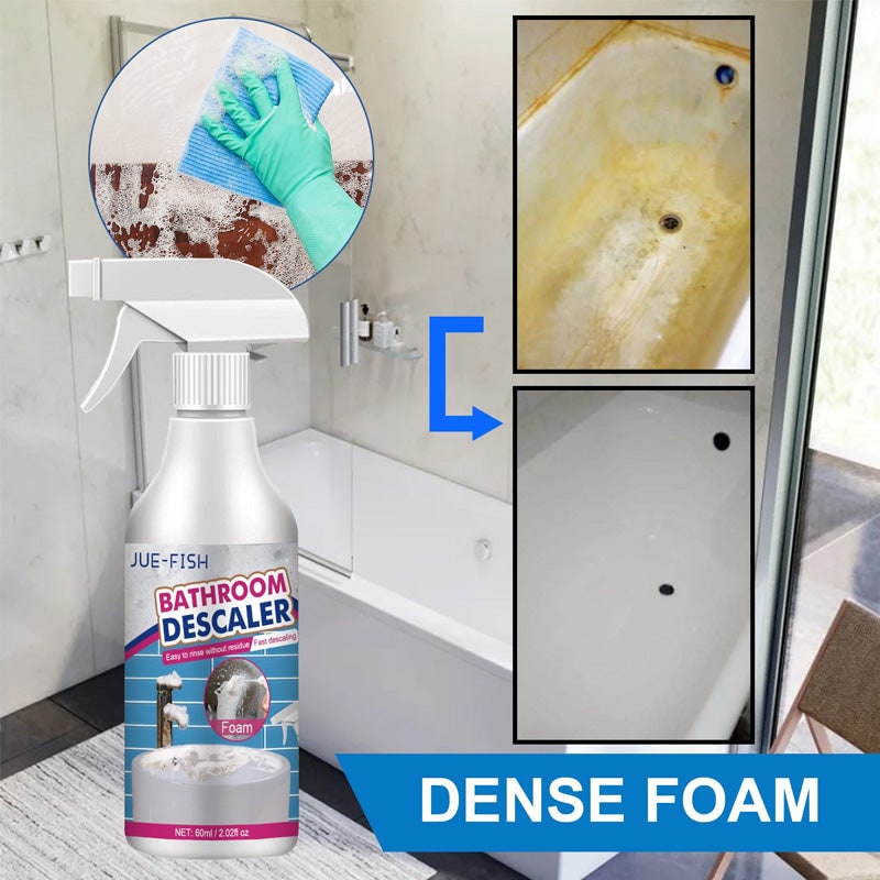 Pianka do Czyszczenia i Odkamieniania łazienki ze Sprayem 60ml Odkamieniacz - Image 9
