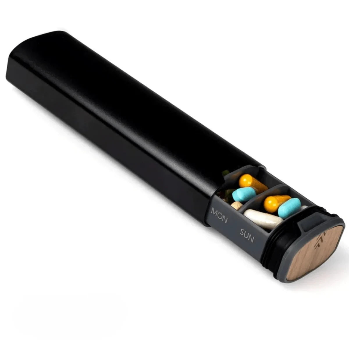 Pill Organizer with 7 Daily Compartments Sliding Tray and Protective Sleeve — photo 9