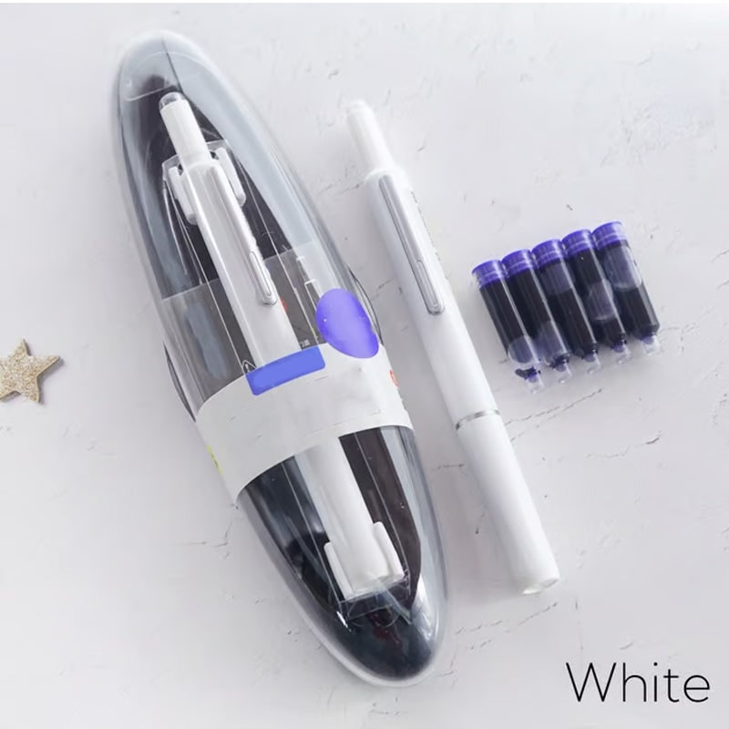 Pióro Wieczne ze Stalówką Wysuwane Ergonomiczne z Metalowym Klipsem Dla Dziecka - Image 12