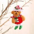 Plush Christmas Ornaments with Dangling Legs Felt and Fleece Holiday Tree Decorations - Image 4