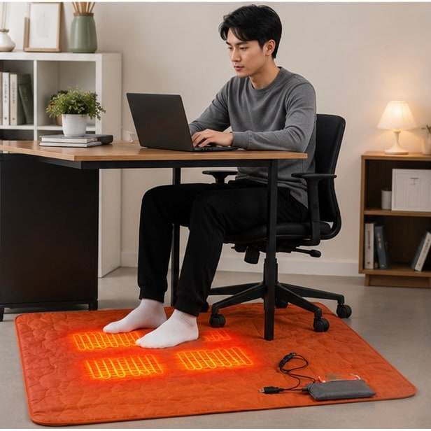 Podgrzewana Mata Turystyczna USB z Regulacją Temperatury i Strefami Grzewczymi - Image 7