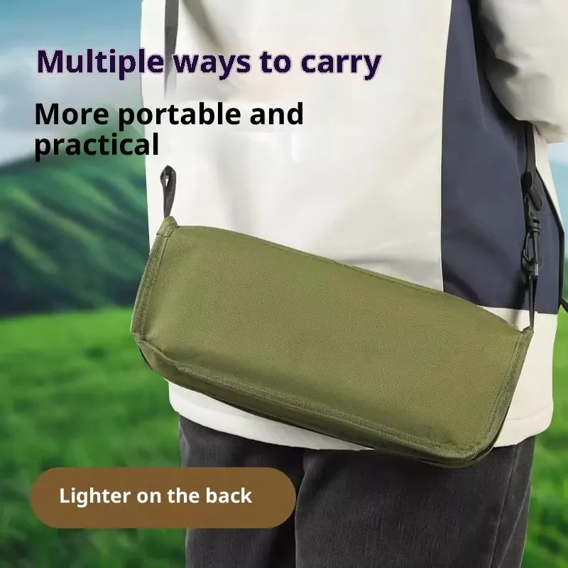 Portable Folding Camping Chair with Lightweight Canvas Seat and Detachable Shoulder Strap - Image 3