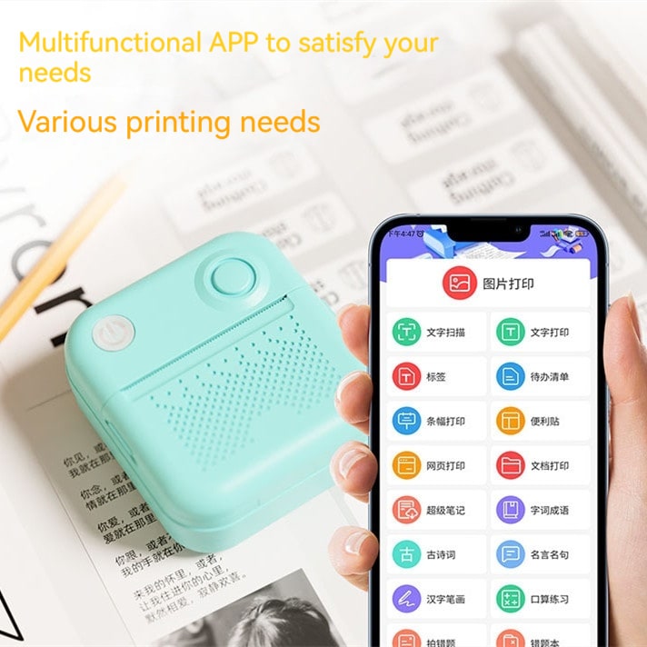 Portable Thermal Label Printer with Bluetooth Wireless Connectivity - Image 9