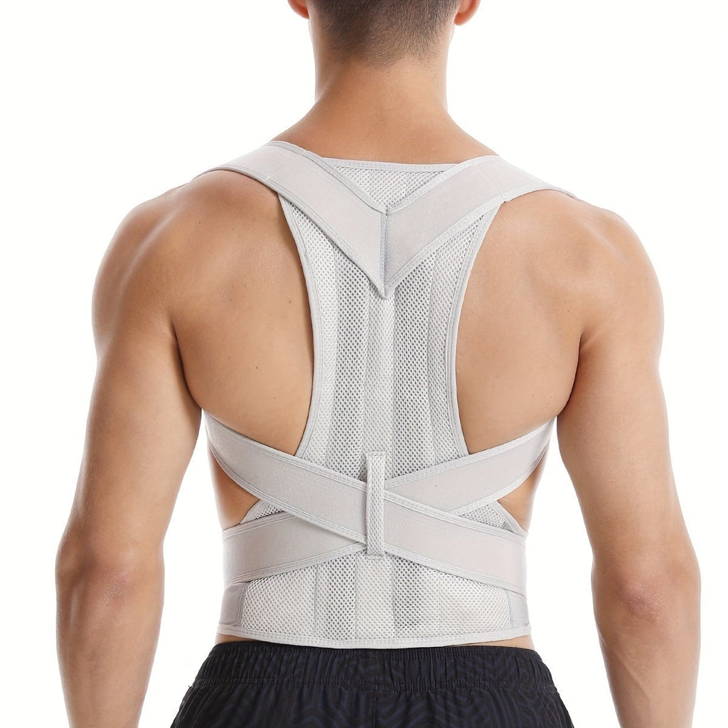 Posture Corrector Back Brace with Lumbar Support and Breathable Mesh Straps - Image 3