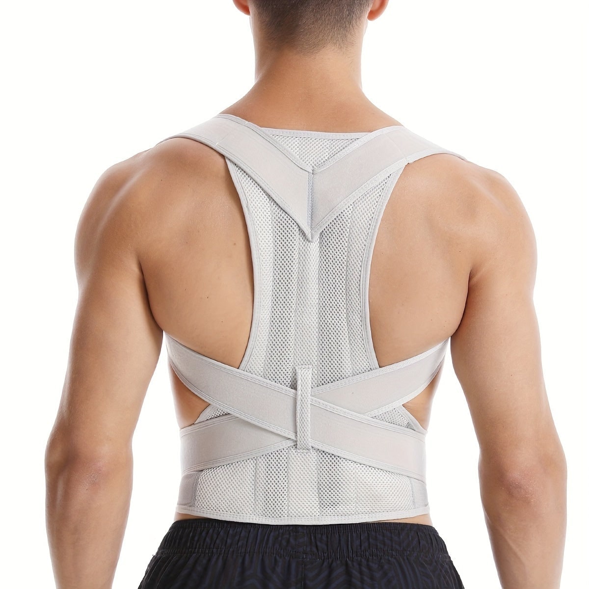 Posture Corrector Back Brace with Lumbar Support and Breathable Mesh Straps - Image 3