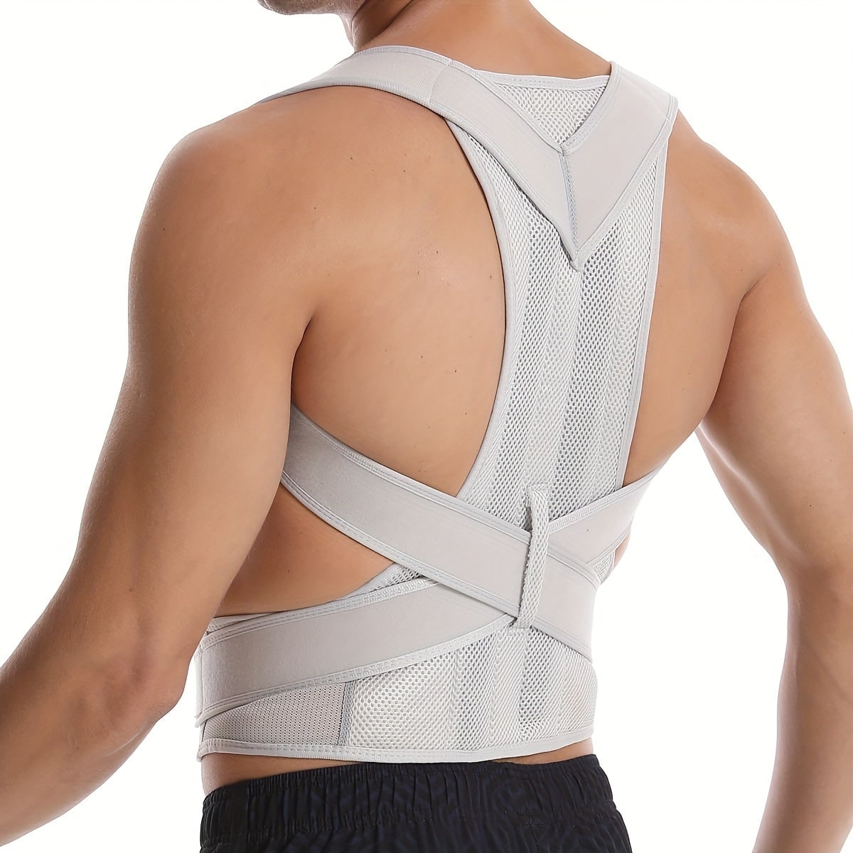 Posture Corrector Back Brace with Lumbar Support and Breathable Mesh Straps - Image 4