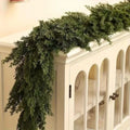 Pre-Lit Christmas Garland with Warm LED Lights and Artificial Pine Needles for Mantel - Image 9