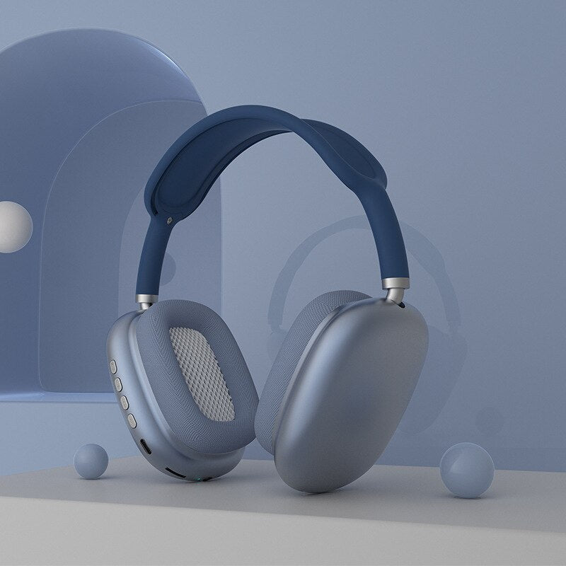 Crystal Clear Wireless Over-Ear Headphones with Adjustable Headband