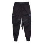 Męskie Spodnie Cargo Streetwear Regulowane Kieszenie