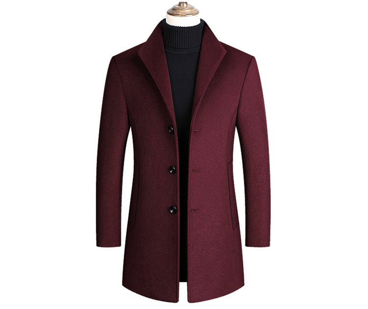 Men's single-breasted coat Classic elegant cut