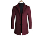 Men's single-breasted coat Classic elegant cut