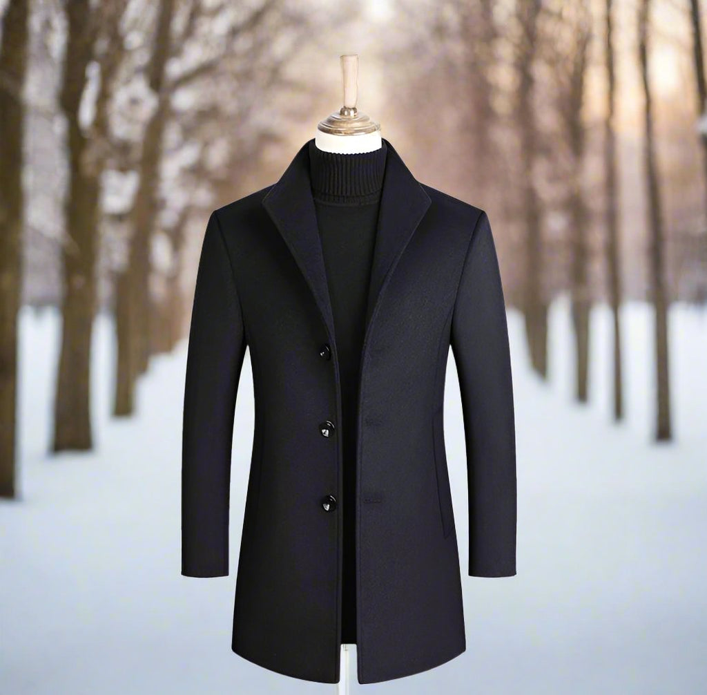 Men's single-breasted coat Classic elegant cut