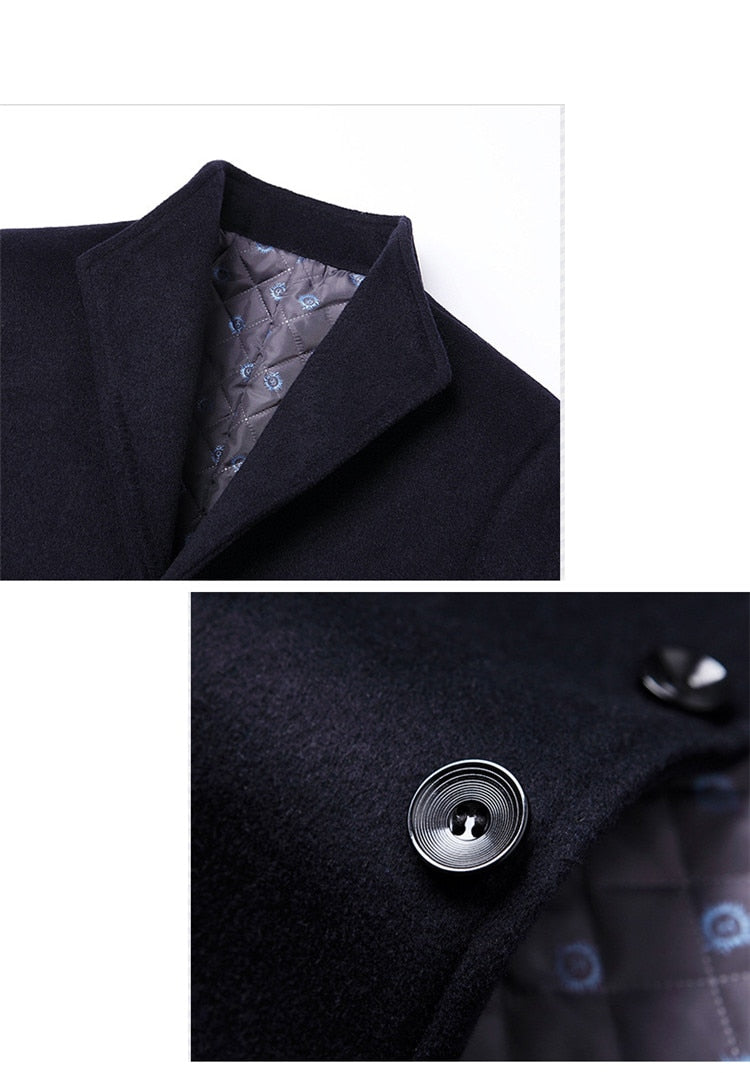 Men's single-breasted coat Classic elegant cut