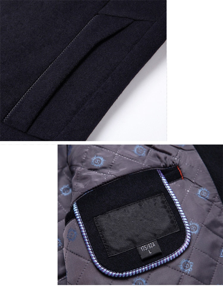 Men's single-breasted coat Classic elegant cut