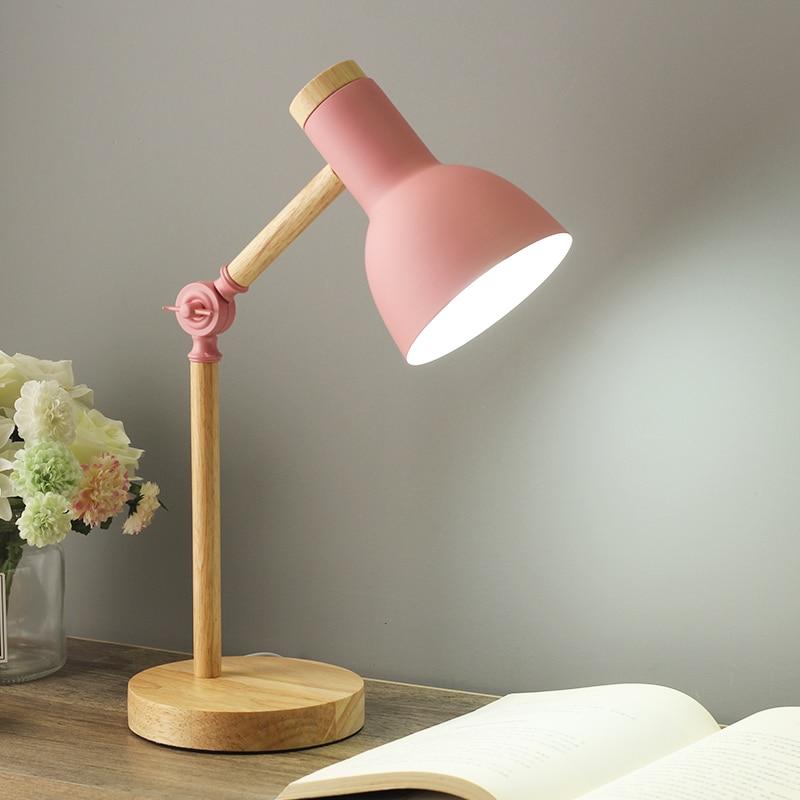 Lampada da tavolo moderna regolabile illuminazione in stile nordico