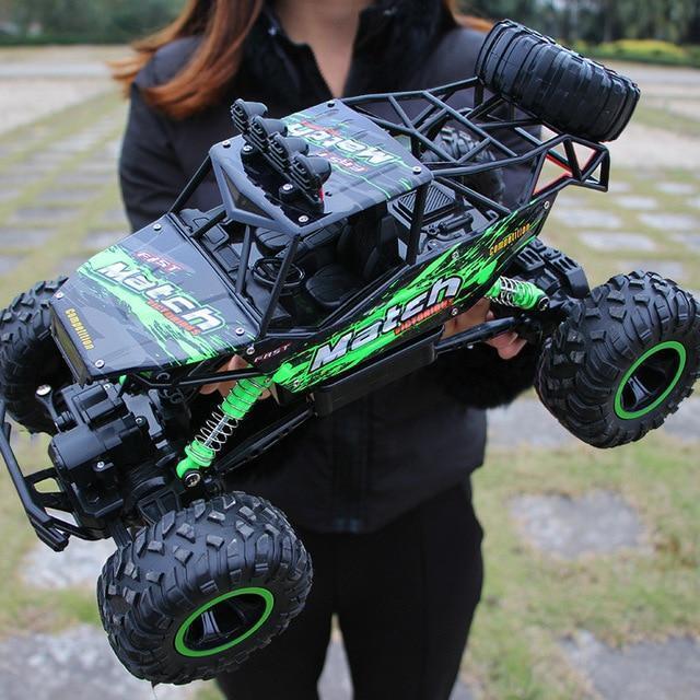 Powerful remote-controlled 4x4 off-road truck