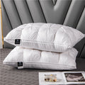Quilted Gusseted Bed Pillow with Piped Edges and Pinch Pleat Design - Image 7