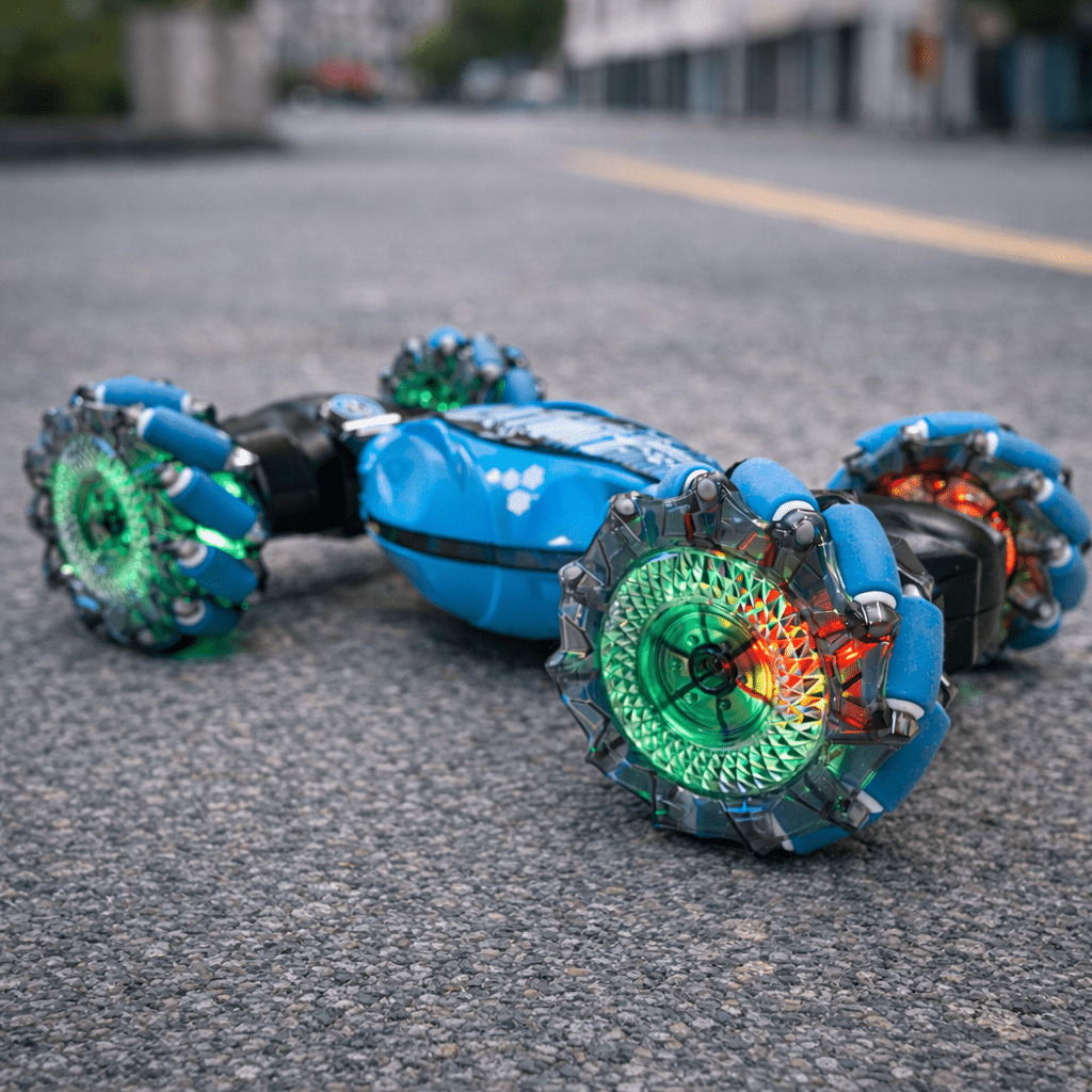 Rc Stunt Car with Gesture Control Wristband and LED Illuminated Wheels - Image 3