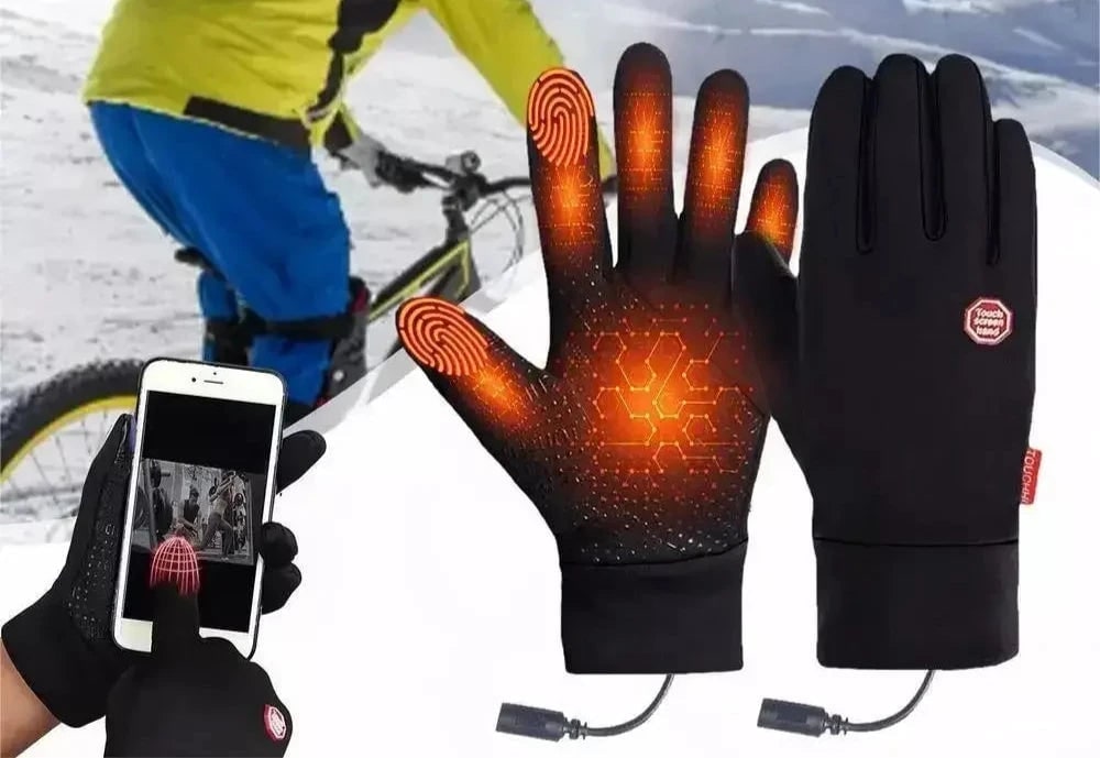 Rechargeable Heated Gloves with Touchscreen Fingertips and Non-Slip Palm Grip - Image 2