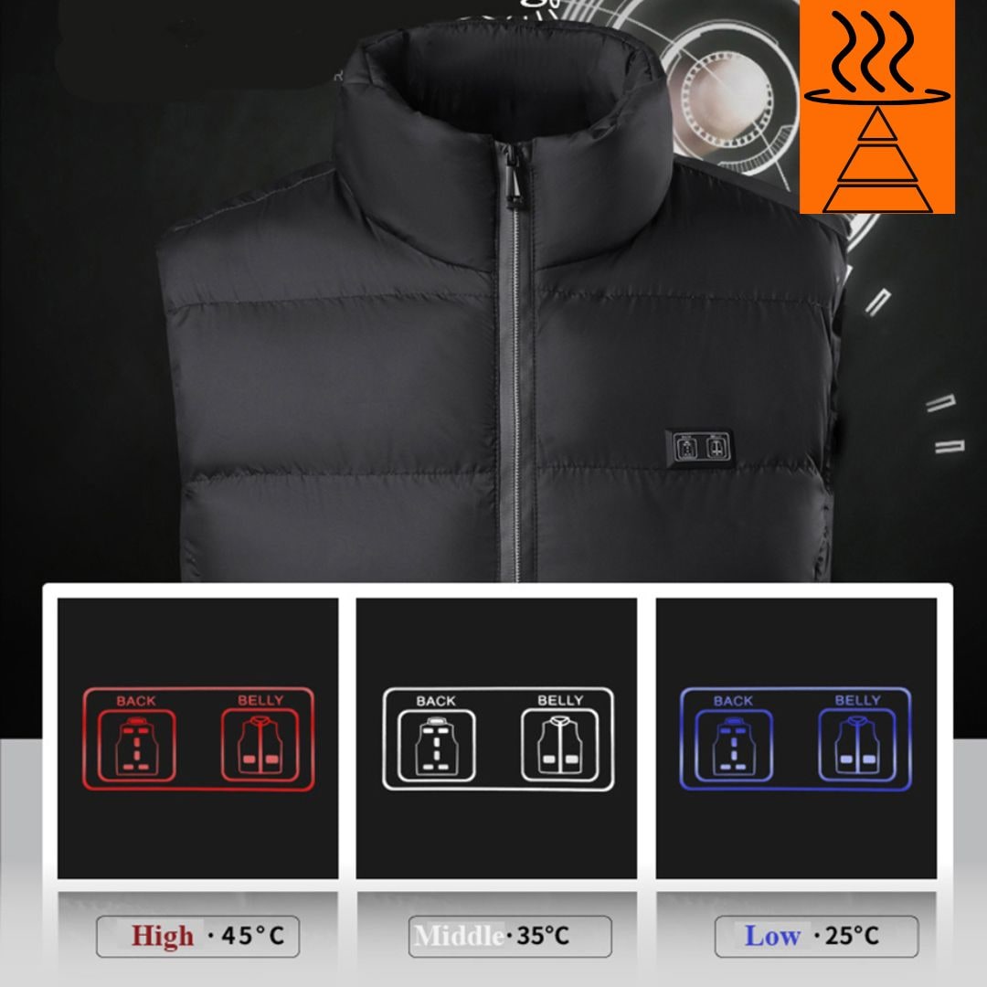 Rechargeable Heated Vest with USB Battery Pack and Adjustable Heat Control - Image 7