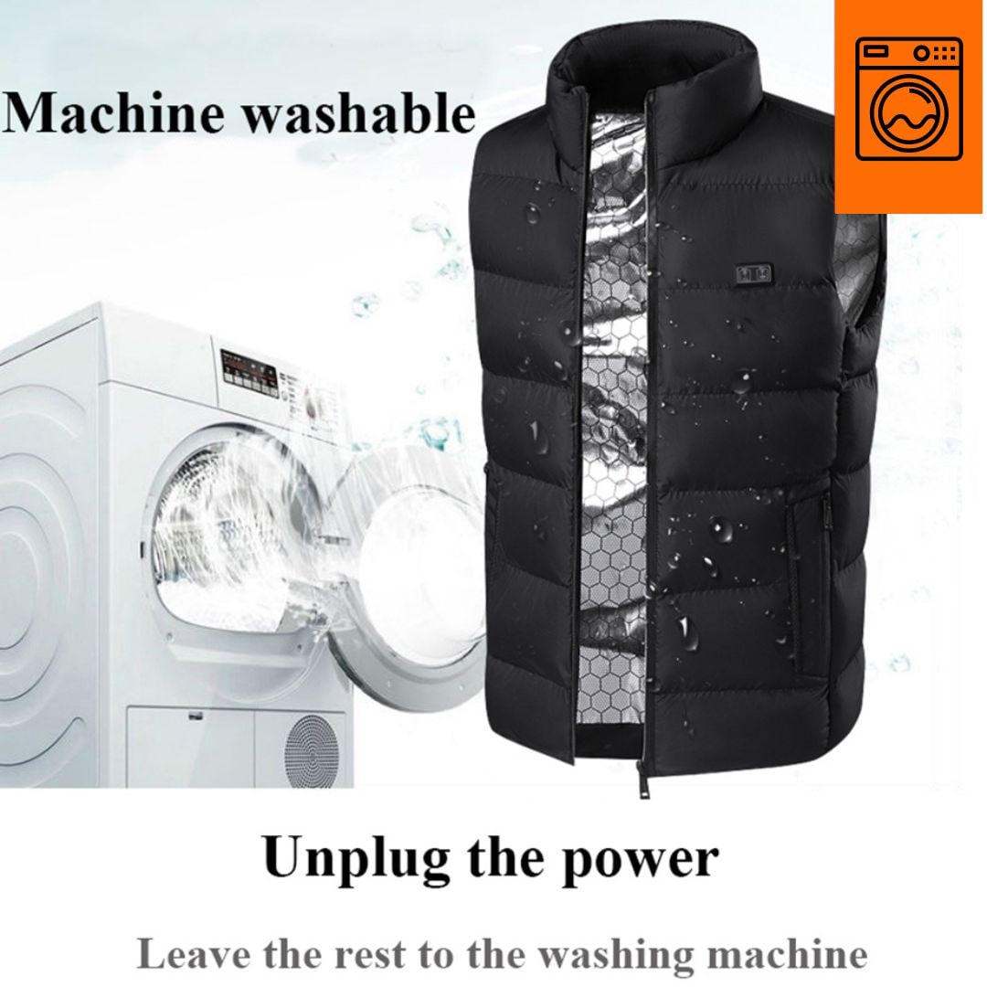 Rechargeable Heated Vest with USB Battery Pack and Adjustable Heat Control - Image 8