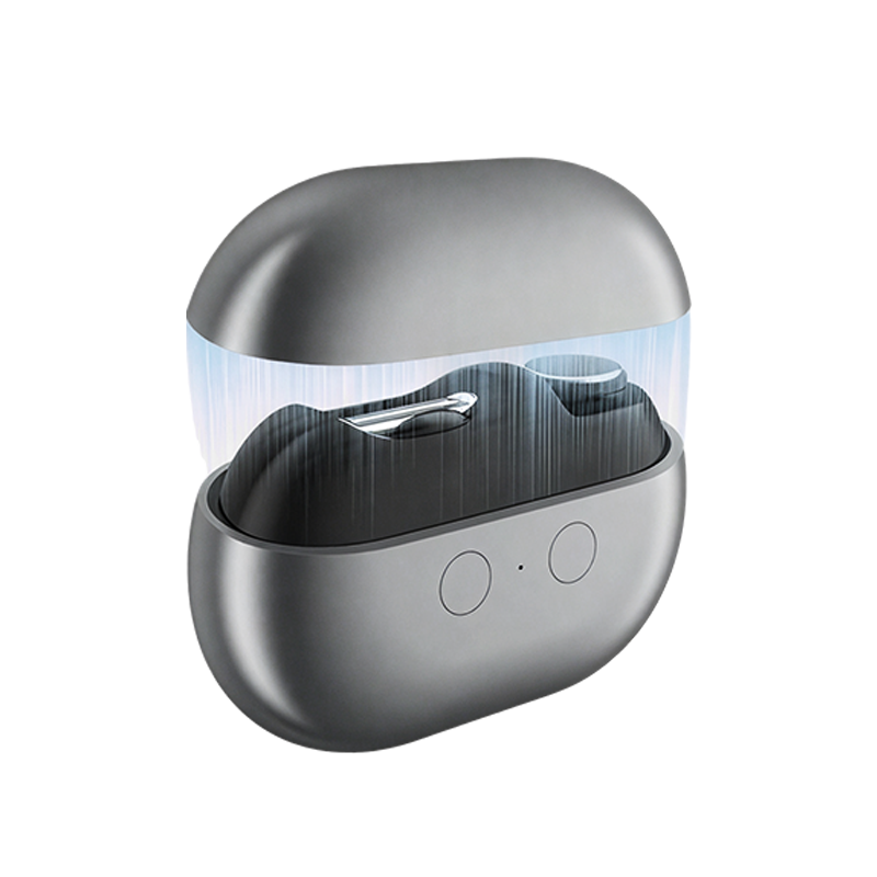 Rechargeable In-Ear Hearing Aids with UV Sanitizing Charging Case - Image 1