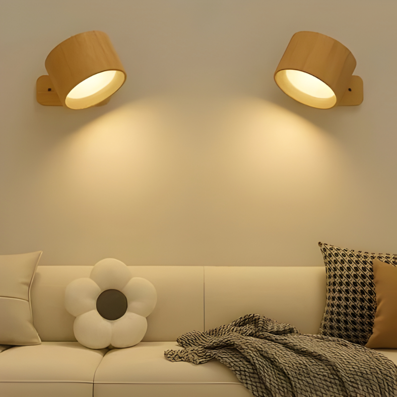 Rechargeable Wall Sconce with 360° Rotating Magnetic Head and Remote Control - Image 3