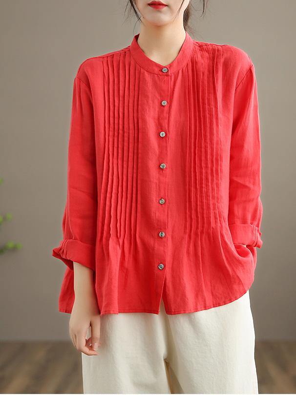 Women's Casual Top White Loose Blouse Tunic