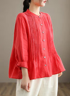 Damentop Alltag Weiß lockere Bluse Tunika