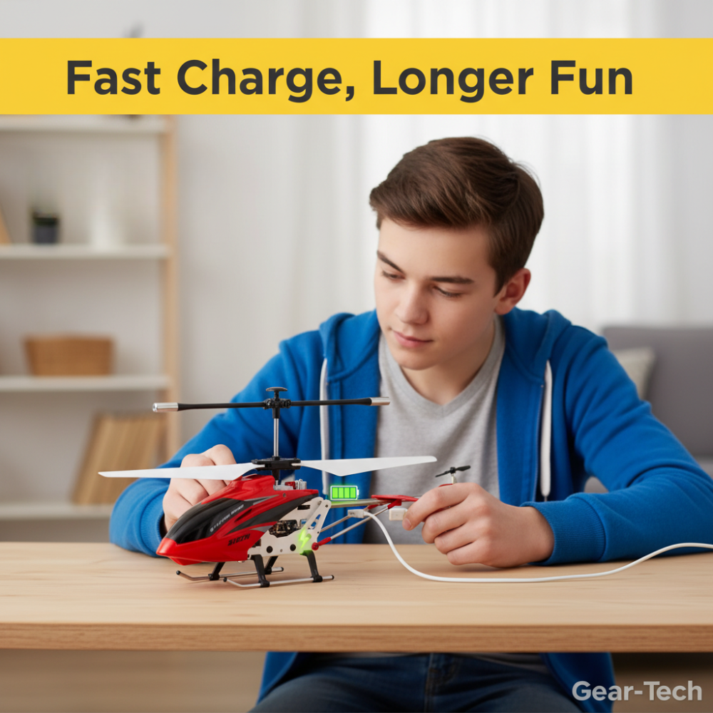 Remote Control Helicopter with Coaxial Rotors Metal Frame and Crash-Resistant Design - Image 17
