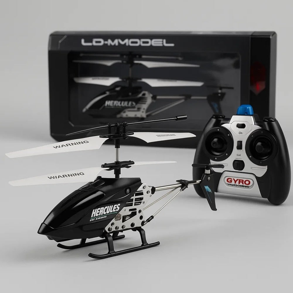 Remote Control Helicopter with Coaxial Rotors Metal Frame and Crash-Resistant Design - Image 24